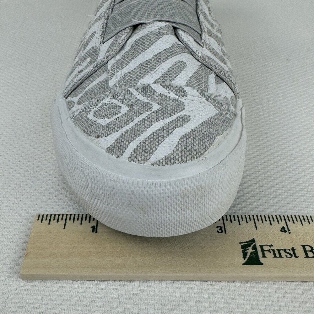 Jenn Ardor Canvas Sneakers Womens Size 6.5 Gray Animal Print Slip On Laceless - Picture 12 of 13